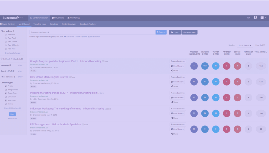 Buzzsumo - Beyond GPT-3 Top 7 Trending Content Marketing AI Tools for 2023
